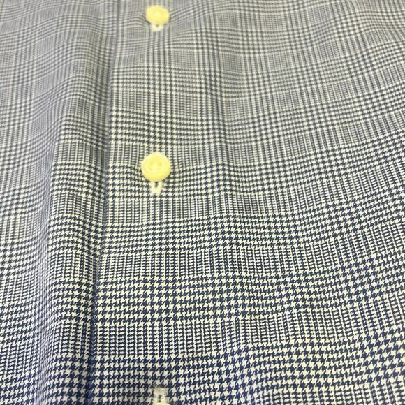 Brooks Brothers Shirt Mens 17-34 Regent Fit Non Iron Cotton Stretch‎ Blue Plaid - Picture 6 of 12
